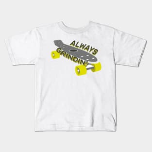 Road Skater - Always Grindin' Kids T-Shirt